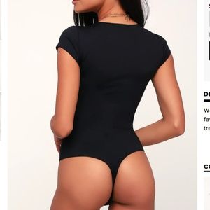 Free People Tops - Free People SQUARE EYES BLACK BODYSUIT Free People Tops - Free People SQUARE EYES BLACK BODYSUIT